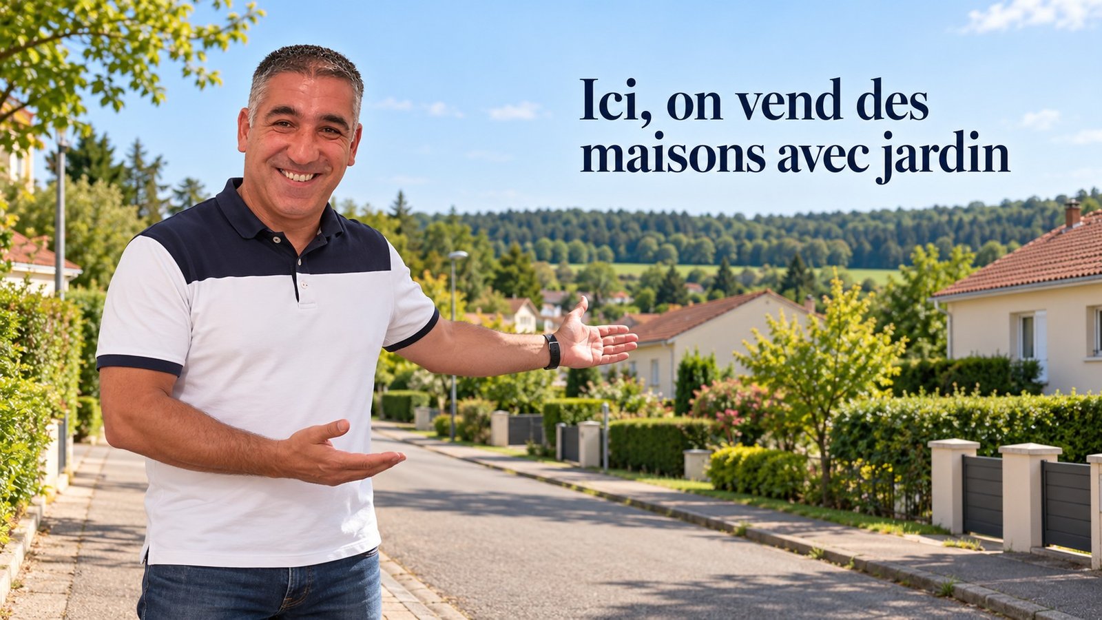 Tony Santos dans un quartier de maisons avec jardin à Champenoux